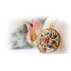 Hand Painted Rose Necklace